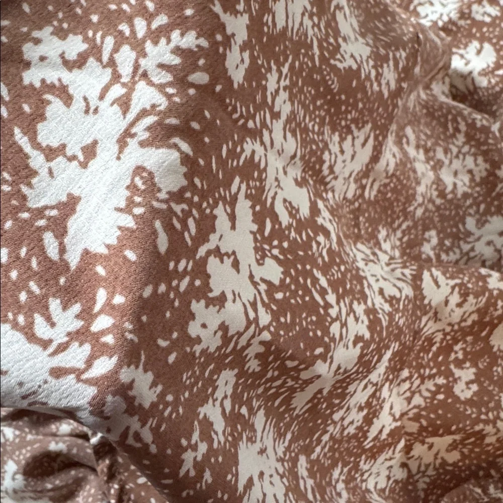 Promesa Floral Button-Front Ruffled Drawstring Maxi Skirt size small